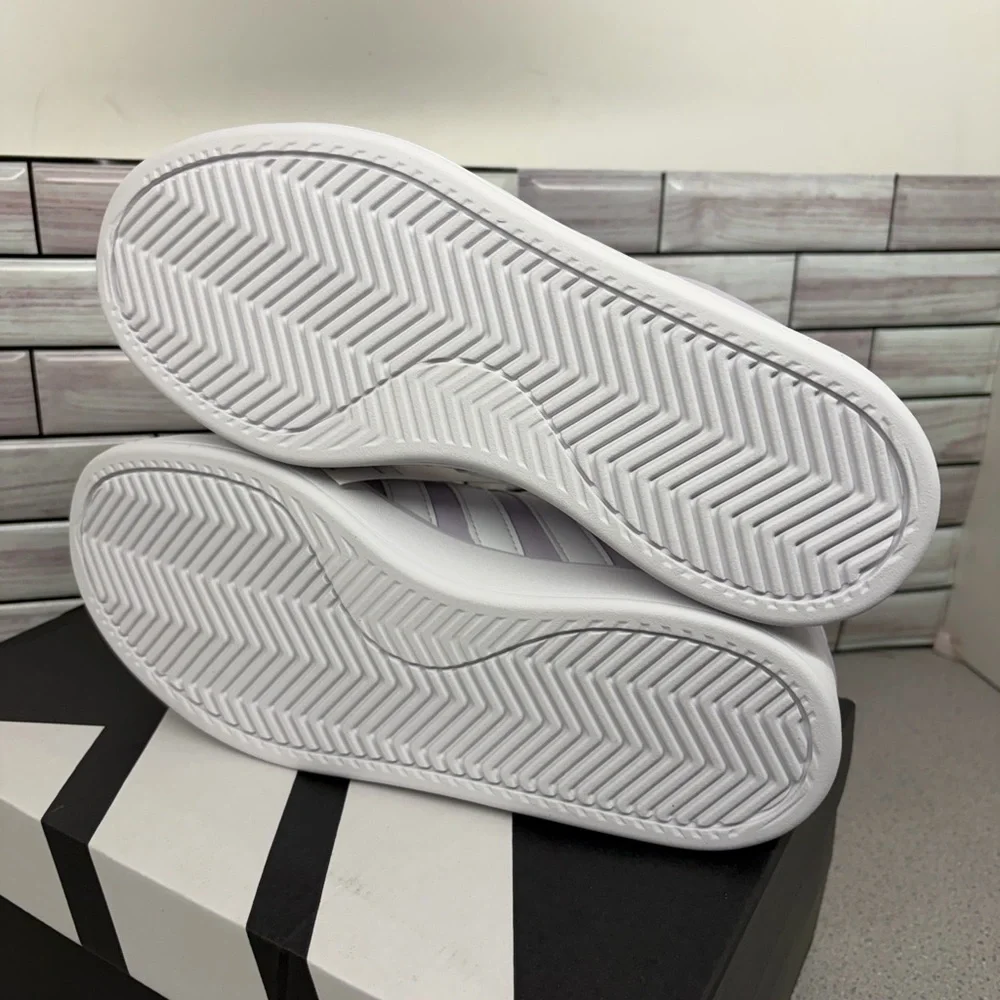 New Adidas Vl Court 2.0 Cloudfoam comfort Purple /White size 8 Women’s - Picture 7 of 9